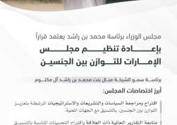 UAE Cabinet issues resolution reorganising UAE Gender Balance Council