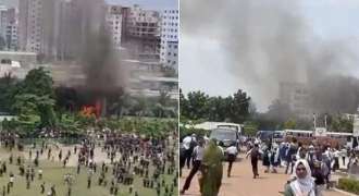 Bangladesh Air Force jet crashes into school, 19 dead, over 50 injured