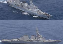 PNS Shamsheer Conducts Exercise with USS Fitzgerald in North Indian Ocean