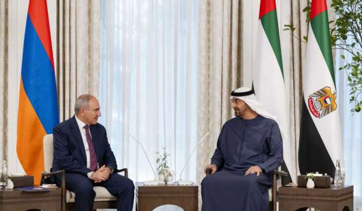 UAE President, Armenian Prime Minister discuss bilateral relations