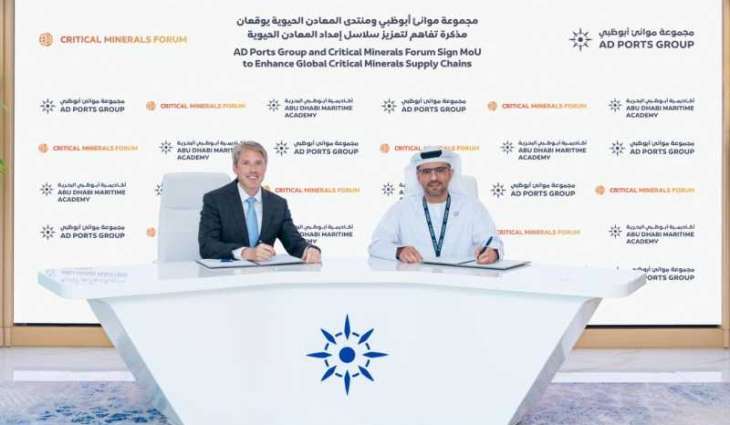AD Ports Group signs MoU with Critical Minerals Forum to strengthen global supply chains