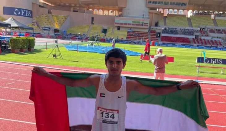 UAE runner Mohammed Al Musabbi wins gold in 1000m youth race at Monaco Diamond League