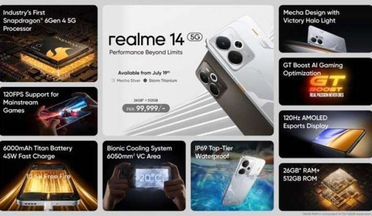 realme 14 Series Launches in Pakistan with Snapdragon 6 Gen 4, 6000mAh Battery, 512GB largest Storage — All Under 100K
