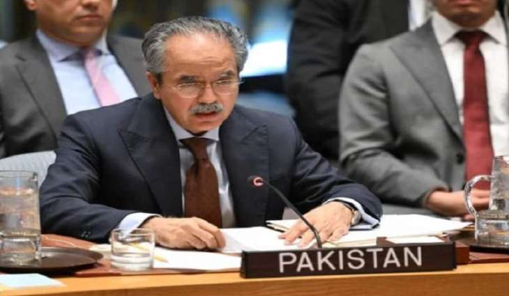 الممثل الدائم لباکستان لدی الأمم المتحدة یدین العدوان الاسرائیلی علی سوریا