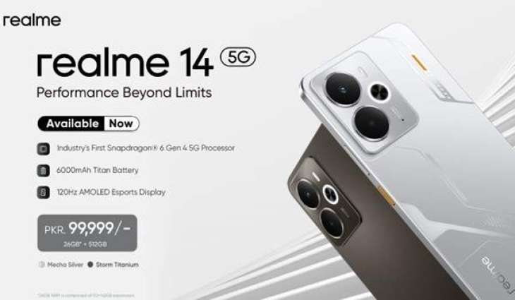 realme 14 Series with Its Strongest Processor — Snapdragon 6 Gen 4 — & 512GB Storage Now Available in Pakistan Under PKR 100K