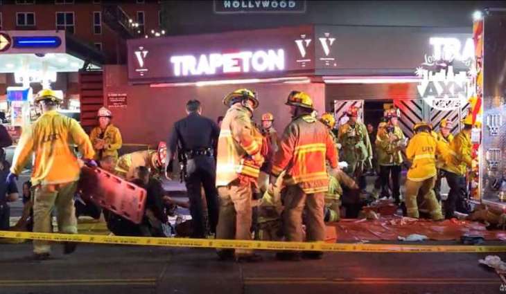 At least 20 injured as vehicle drives into crowd of people in East Hollywood