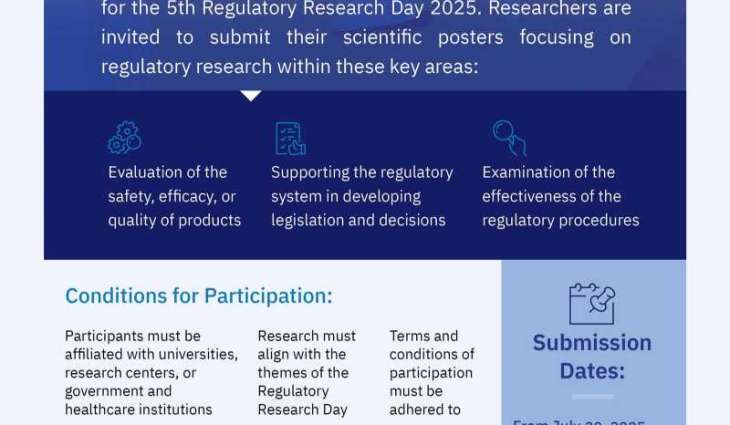 SFDA Welcomes Submissions for the 5th Regulatory Research Day 2025