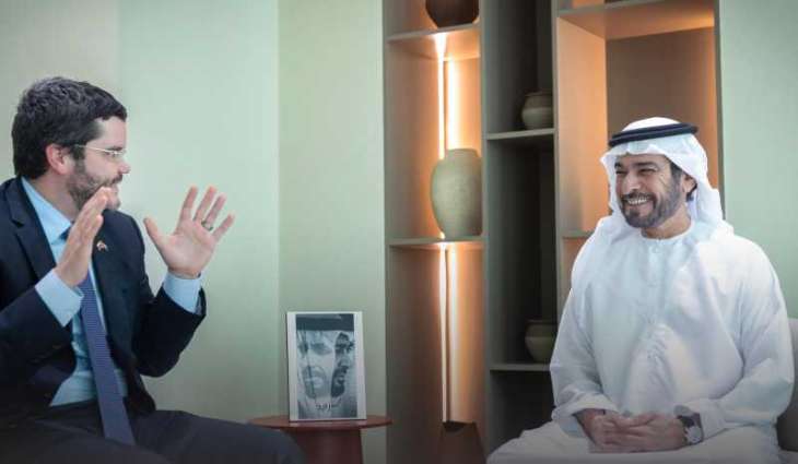 Hamdan bin Mubarak, Colombian Ambassador discuss prospects for sports, football cooperation