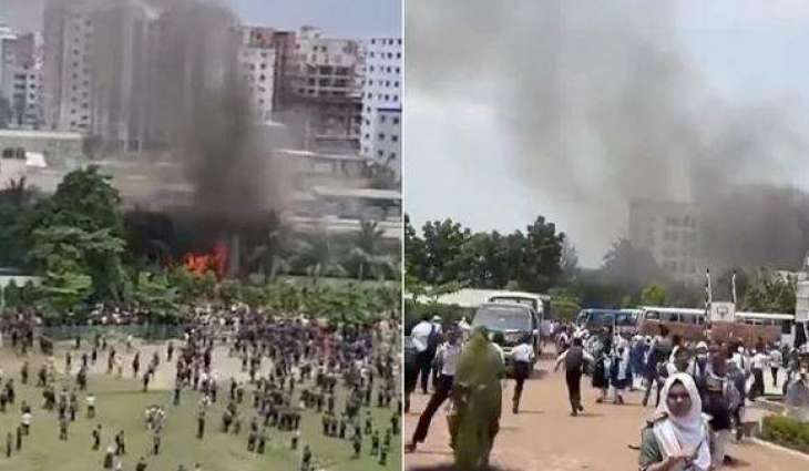 Bangladesh Air Force jet crashes into school, 19 dead, over 50 injured