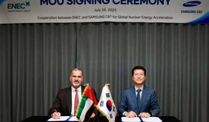 ENEC, Samsung C&T Corporation sign agreement to advance global nuclear energy collaboration