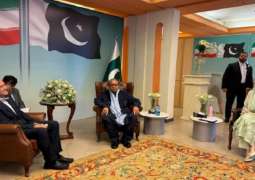 رئیس الوزراء السابق نواز شریف یستقبل الرئیس الایراني مسعود بزشکیان