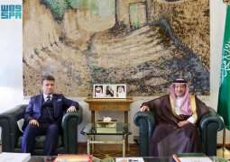 نائب وزير الخارجية يستقبل سفير جمهورية مقدونيا الشمالية غير المقيم لدى المملكة