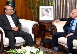 الرئیس آصف علي زرداري یستقبل سفیر المغرب لدی اسلام آباد