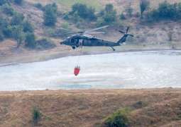 UAE Rescue Team continues forest firefighting operations in Albania