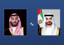 UAE President, Saudi Crown Prince discuss brotherly relations, efforts to address regional developments in phone call