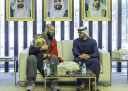 Zayed bin Mohamed bin Zayed welcomes UFC world champion Khamzat Chimaev