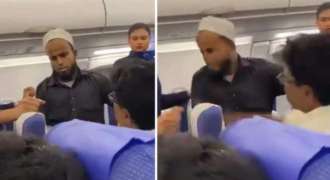 WATCH: Video of Muslim youth assaulted mid-flight on Air India sparks outrage