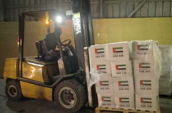 Emirati humanitarian aid convoy arrives in Gaza as part of Operation Chivalrous Knight 3