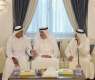 حاكم أم القيوين يقدم واجب العزاء في وفاة مريم بنت سلطان بن سالم القاسمي