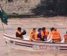 CM Maryam reviews flood situation in Ravi River on boat at Shahdara