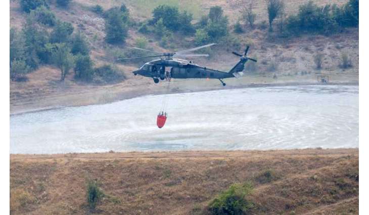 UAE Rescue Team continues forest firefighting operations in Albania