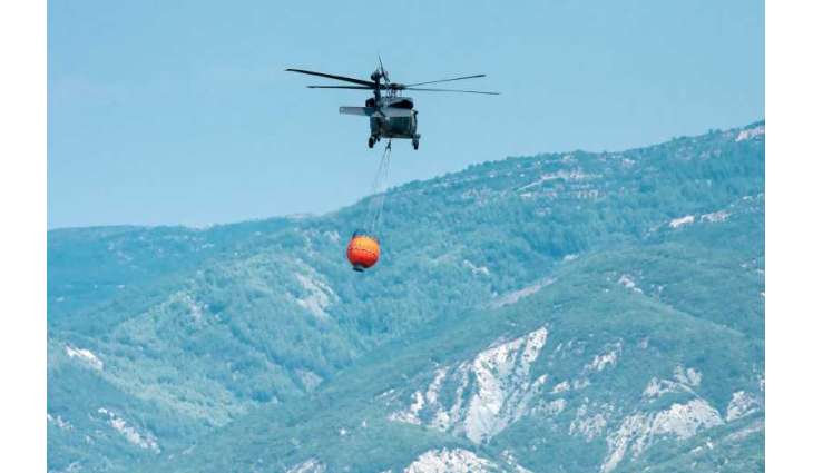 UAE rescue team continues efforts to extinguish wildfires in Albania