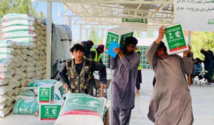 KSrelief Distributes 595 Food Baskets in Afghanistan’s Herat