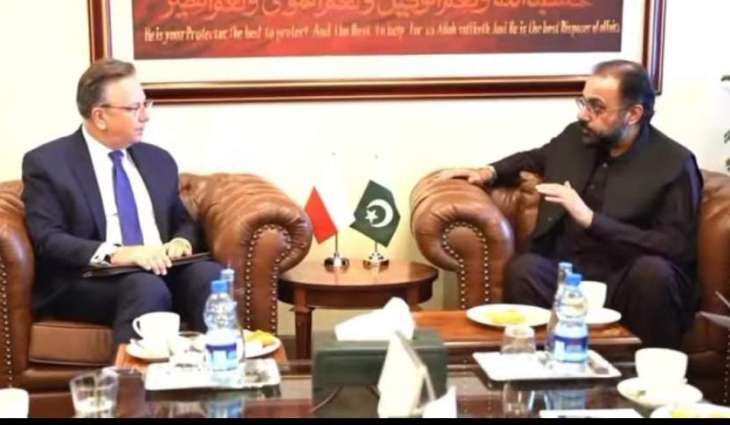 Polish Ambassador to Pakistan Maciej Pisarski meets Federal Minister Chaudhry Salik Hussain