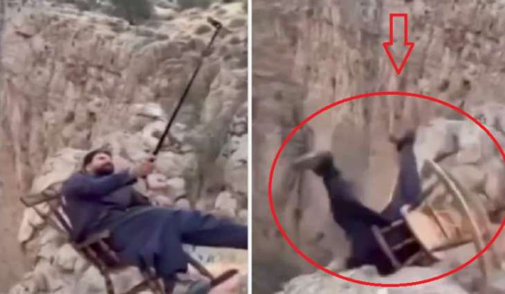 سقوط رجل من أعلی جبل أثناء التقاط ” سیلفي “في کردستان