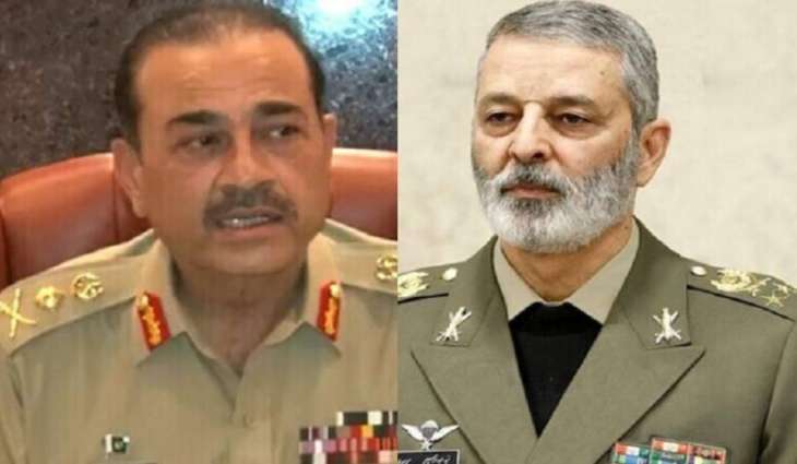 رئیس أرکان الجیش الجنرال عاصم منیر یتلقی اتصالا ھاتفیا من نظیرہ الایراني