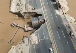 Floodwaters wash away another section of M-5 motorway