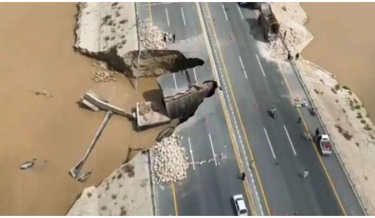 Floodwaters wash away another section of M-5 motorway