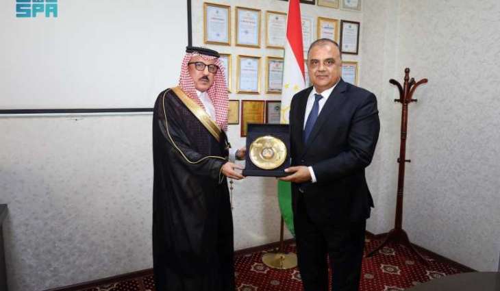 Saudi Ambassador to Tajikistan Meets with Chairman of Tajik Radio and Television Committee