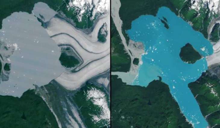 NASA satellites spot new island in Alaska formed by melting glacier