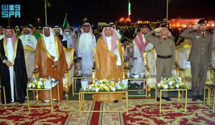أهالي محافظة الليث يحتفون باليوم الوطني الـ 95