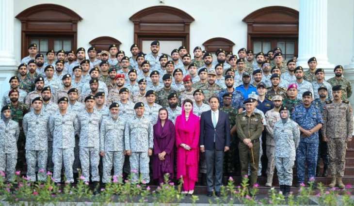 CM Maryam Nawaz Sharif Meets Participants of 55th Staff Course of Pakistan Navy War College