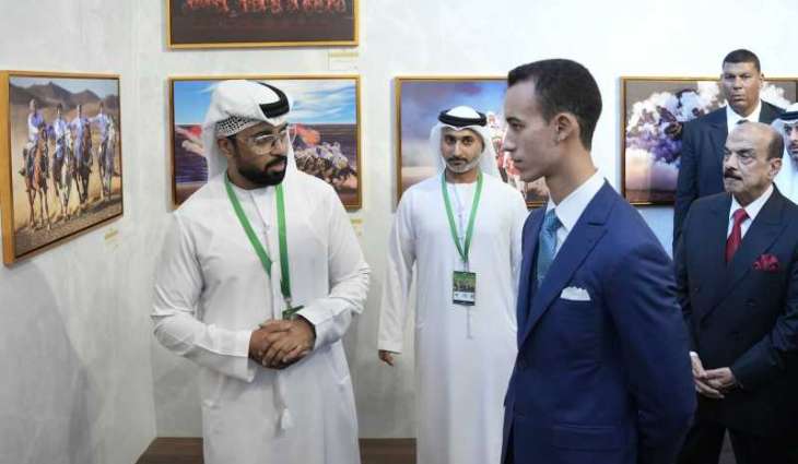ولي عهد المغرب يزور منصة جائزة سمو الشيخ منصور بن زايد آل نهيان لتصوير الخيل العربي
