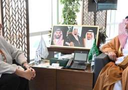 المشرف العام على مركز الملك سلمان للإغاثة يستقبل رئيس الصندوق العالمي لمكافحة الإيدز والسل والملاريا