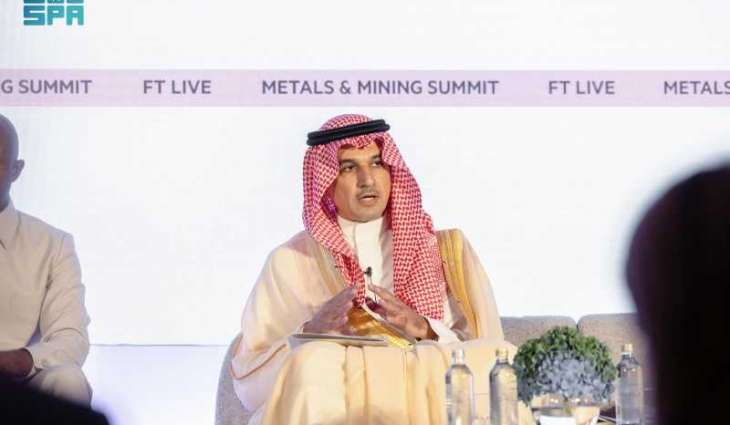 المملكة تستعرض رؤيتها الإستراتيجية للتحوّل في قطاع التعدين والمعادن خلال قمة فايننشال تايمز بلندن