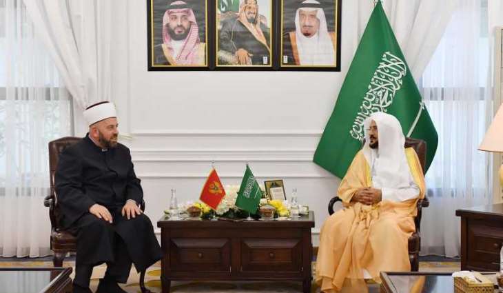وزير الشؤون الإسلامية يلتقي المفتي العام رئيس المشيخة الإسلامية بجمهورية الجبل الأسود