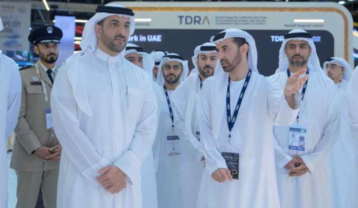 Sultan bin Ahmed visits GITEX Global 2025
