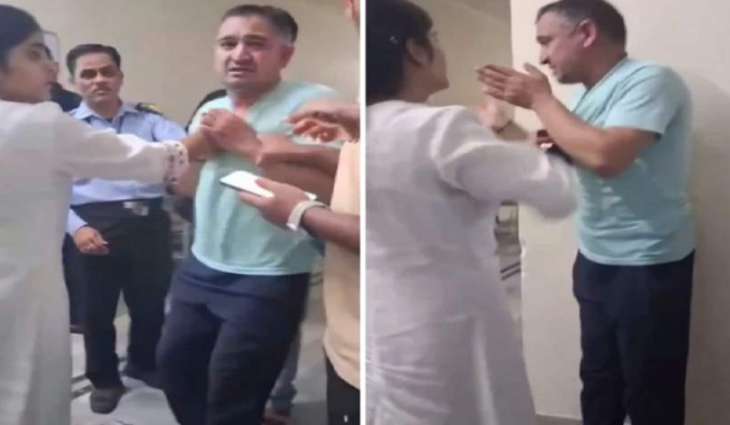 فتاة تضرب شاب بعد تحرشه بممرضات داخل المستشفی في الھند