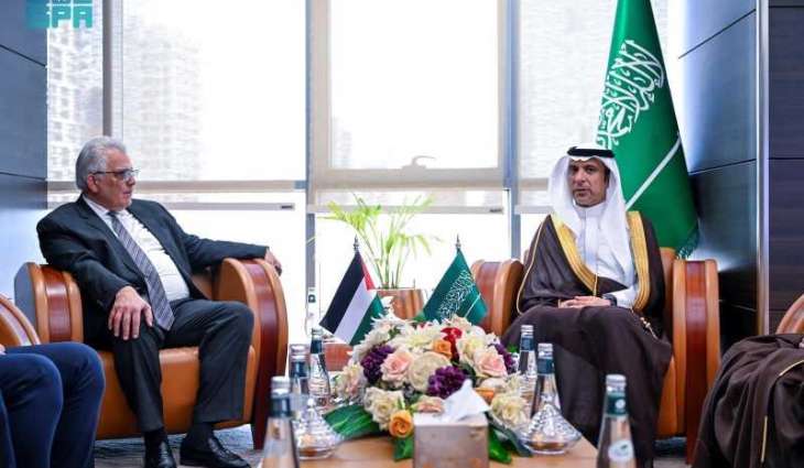 SPA President Receives Palestinian Ambassador to Saudi Arabia
