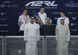Zayed bin Mohamed bin Zayed attends Abu Dhabi Autonomous Racing League Season 2 Grand Final