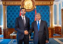 President of Angola receives Shakhboot bin Nahyan
