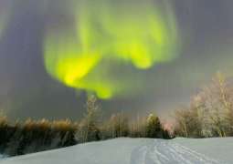 Aurora Borealis lights up night sky in Russia’s Far North