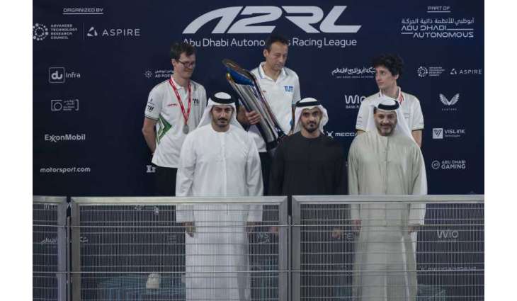 Zayed bin Mohamed bin Zayed attends Abu Dhabi Autonomous Racing League Season 2 Grand Final