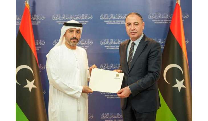UAE Ambassador presents copy of credentials to Libya’s Acting Minister of Foreign Affairs and International Cooperation