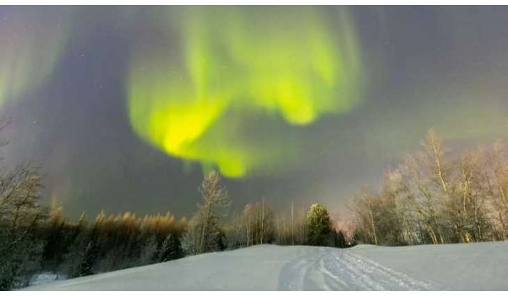 Aurora Borealis lights up night sky in Russia’s Far North