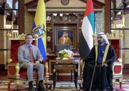 محمد بن راشد يبحث مع رئيس الإكوادور سبل تعزيز مسارات التعاون والعلاقات الثنائية بين البلدين